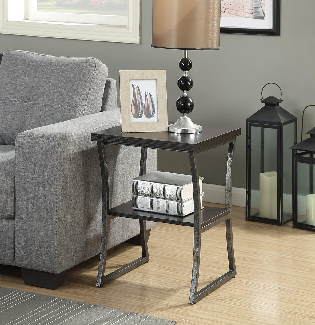 Faux Birch White Frame End Table Pack of 2 H9791