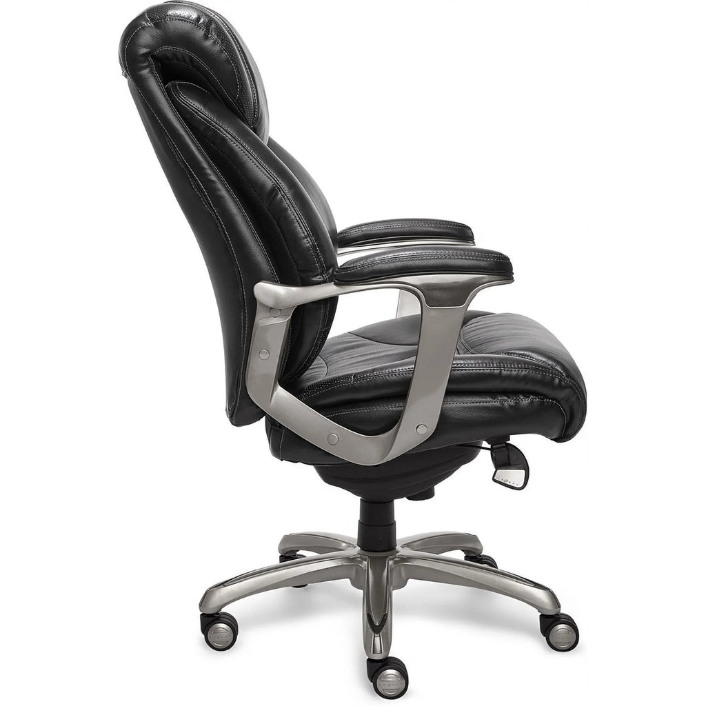Black Faux Leather Metal Executive Office Chair U168