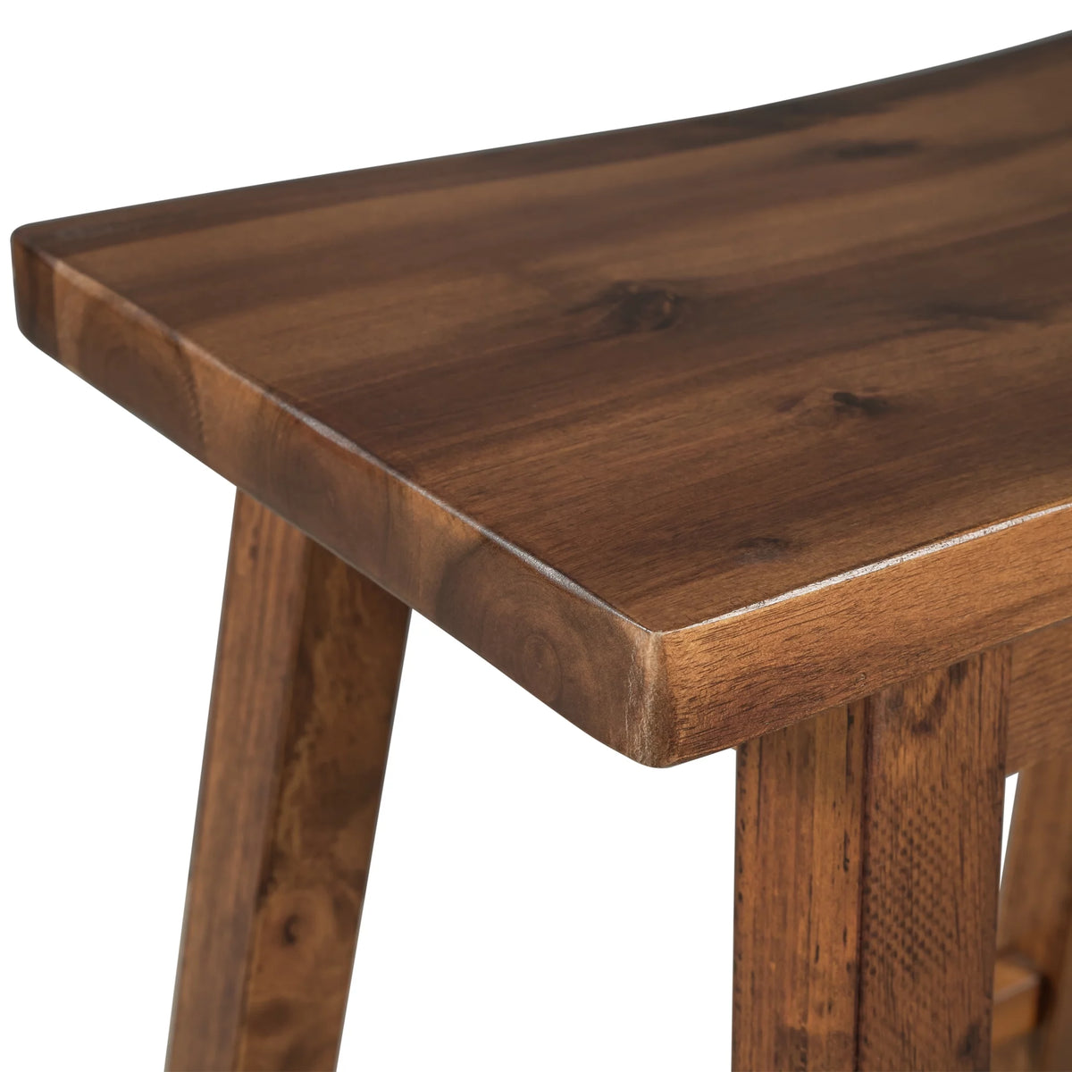 Set of 2 Solid Wood Counter-Height Stools Z287502