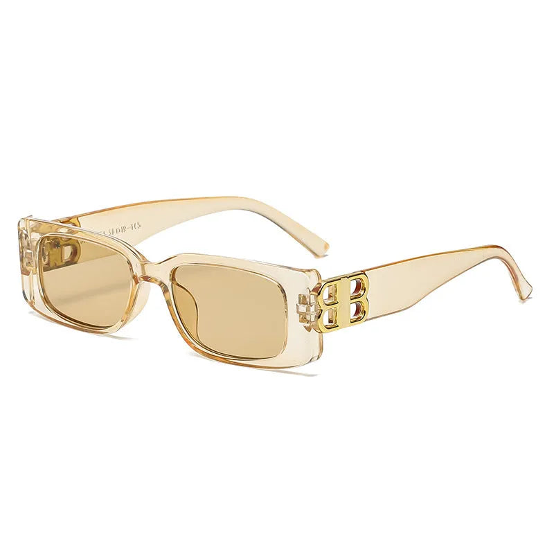 B-shaped Small Frame Square Polarized Sunglasses U9249