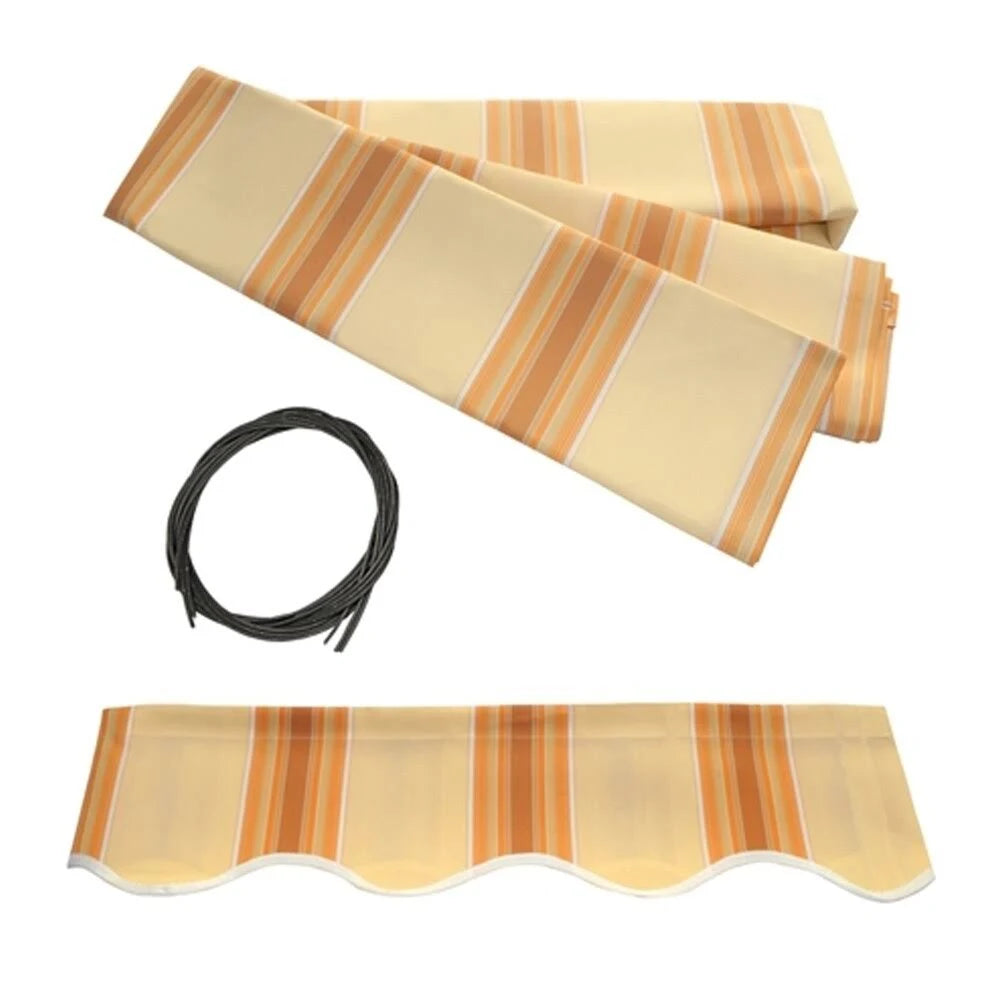 Black Frame Motorized Retractable Canopy Awning 16 x 10 Feet D23781