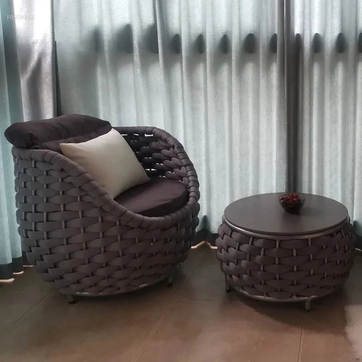 Rattan Chair with Backrest Q217016