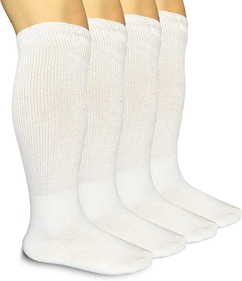 Extra Width Non-binding Knee High Socks 2 Pairs H7519