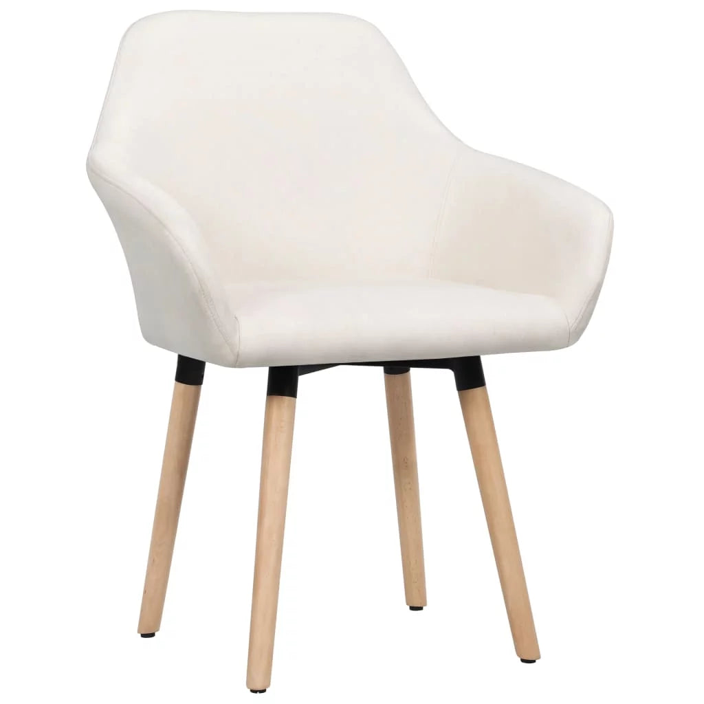 Dining Chairs 2 pcs Cream Fabric G3046