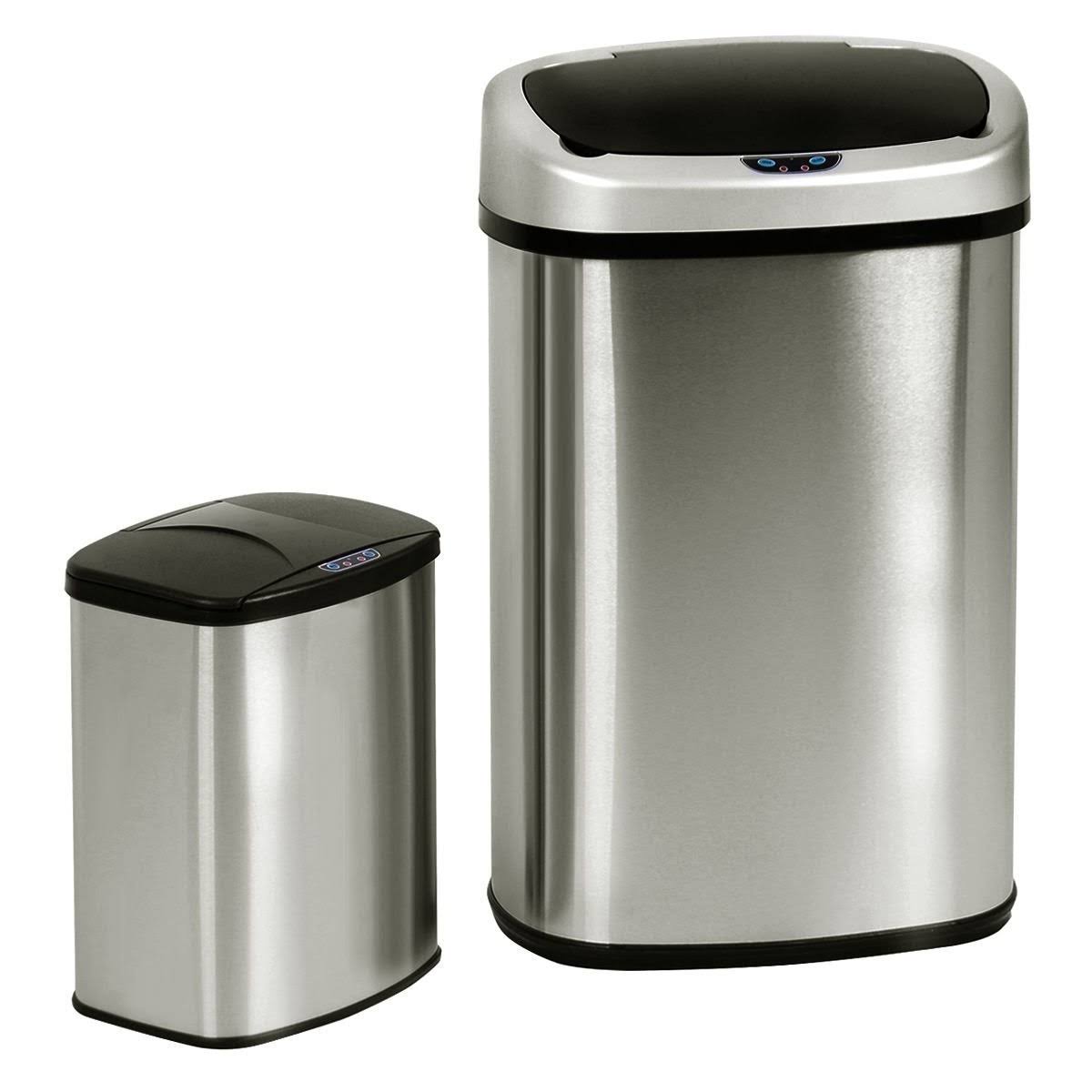 Set of 2 Motion Sensor Trash Cans P2020