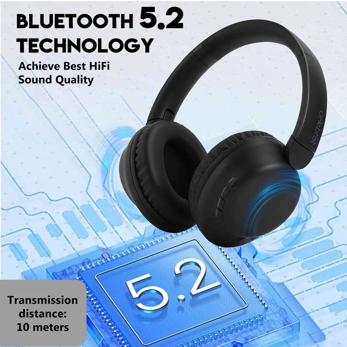 Wireless Bluetooth Over The Ear Headphones with Mic B43516