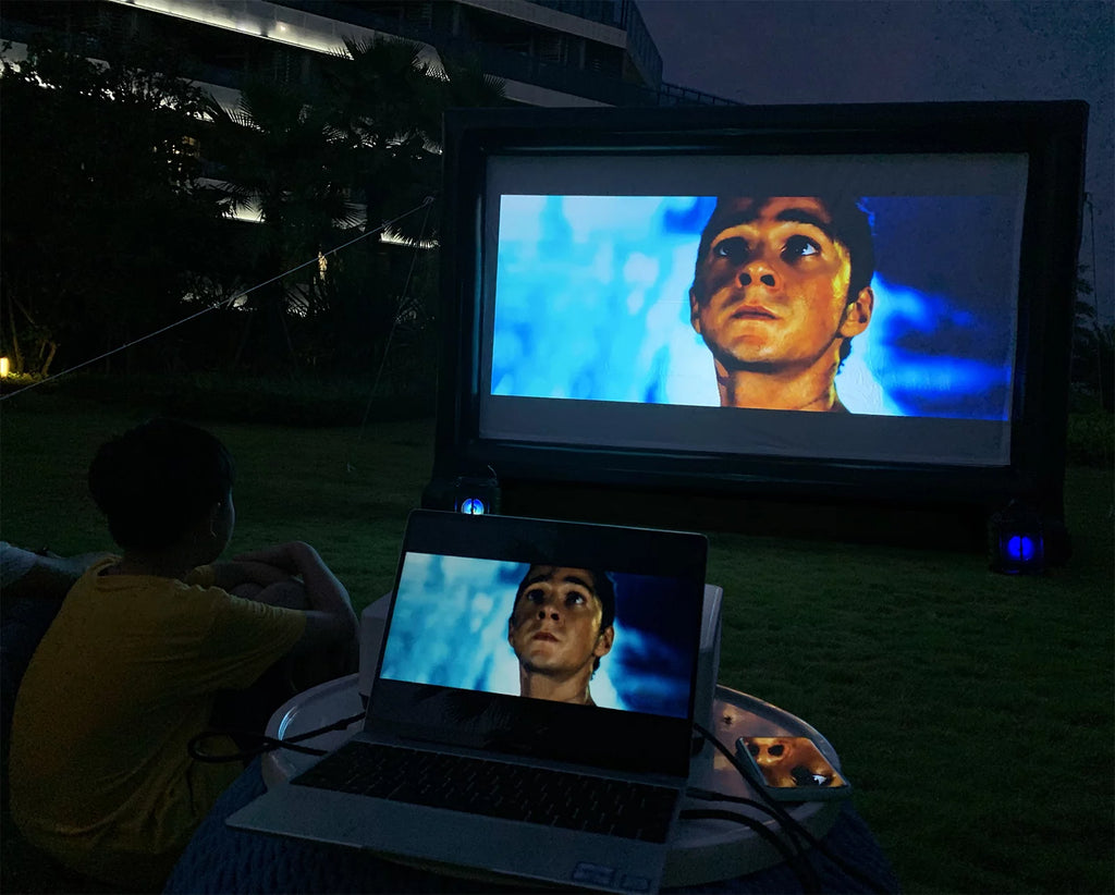 16Ft Inflatable Projector Movie Screen with Blower R4877